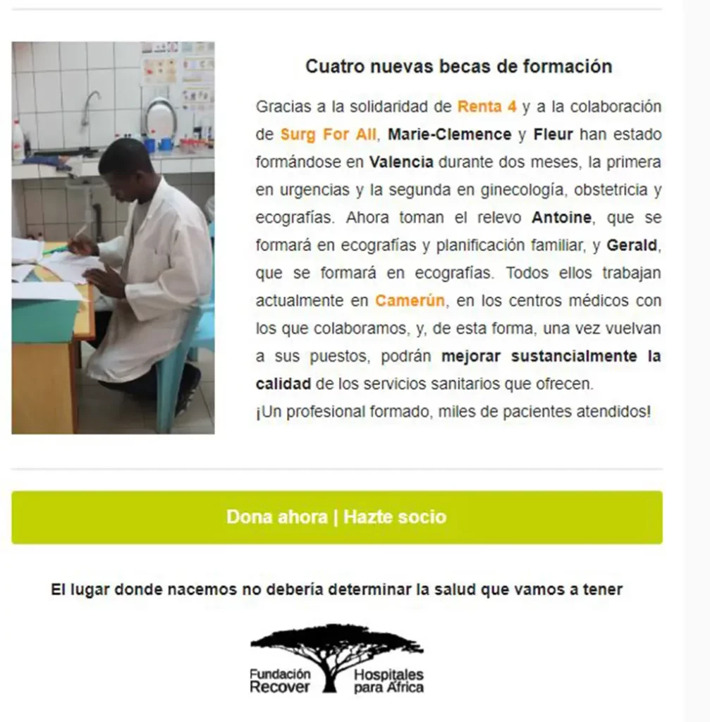 Recorte artículo periódicoReunión con Chus Lafuente, directora de Fundación Recover