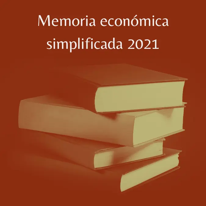 Memoria económica simplificada 2021