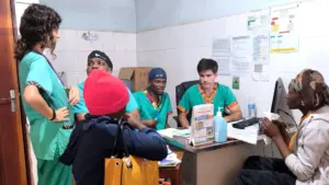 Cribado con los médicos del hospital