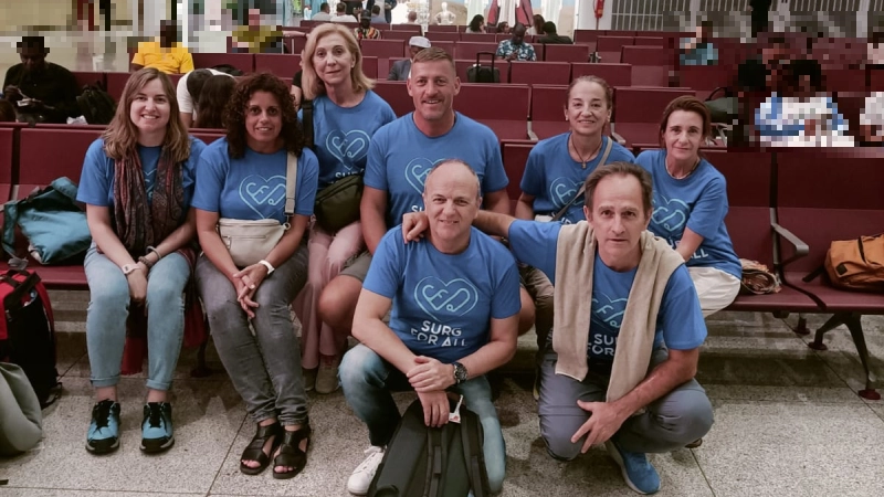 El equipo reunido en Casablanca