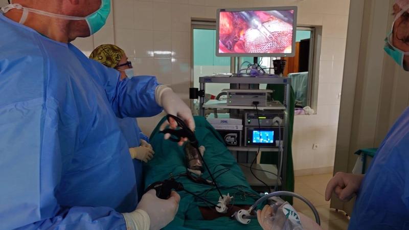 Intervención laparoscópica de pared abdominal