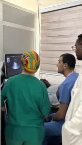 Ecografía con Augustine Conteh