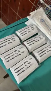 Camerún 2026 - preparando medicación